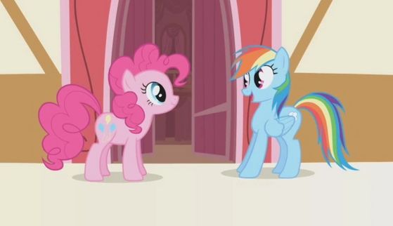  Pinkie and regenboog Dash