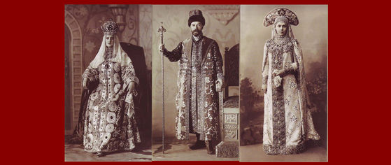  Alexandra (Anastasia's mother), the Tsar and his sister Xenia at the real ball