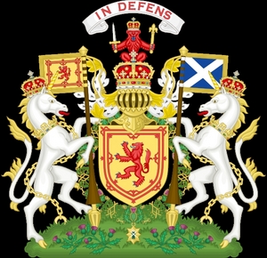 The royal coat of arms of Scotland, as used before 1603