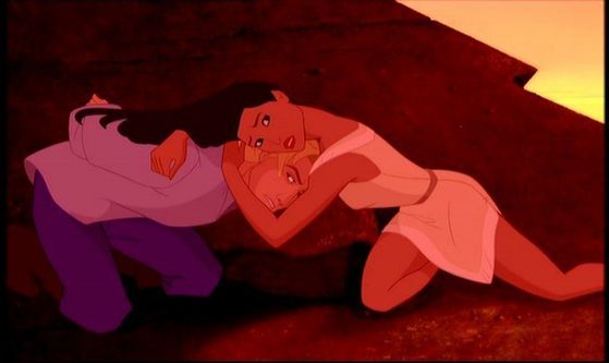  "If あなた kill him, you'll have to kill me too" Pocahontas- such strong, メリダとおそろしの森 words!