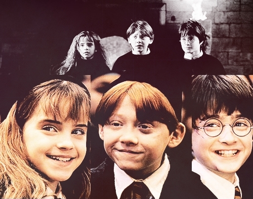 Hermione, Ron and Harry