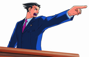  This epic lawyer always seems to be pointing his finger at someone, and that someone is usually guilty.