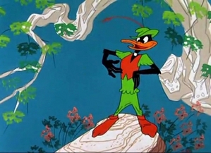  Daffy oleh Noble. Copyright Warner Bros.