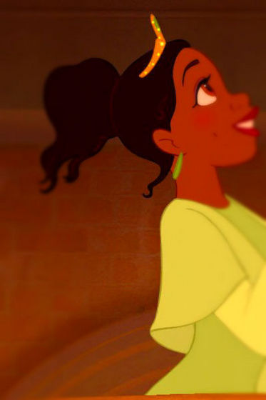 Tiana with ponytail(? at the end.