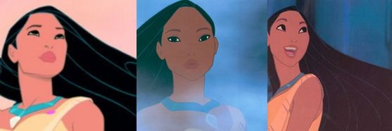  7: Pocahontas, I really amor her and her movie. She's a great role model and was able to bring peace between her tribe and the colonists. And of course she's very attractive long black hair, tan skin, big lips, and deep dark eyes.