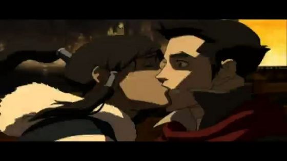  Mako and korra kiss!!