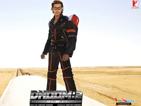 Hrithik from his blockbuster,super hit film "Dhoom:2"