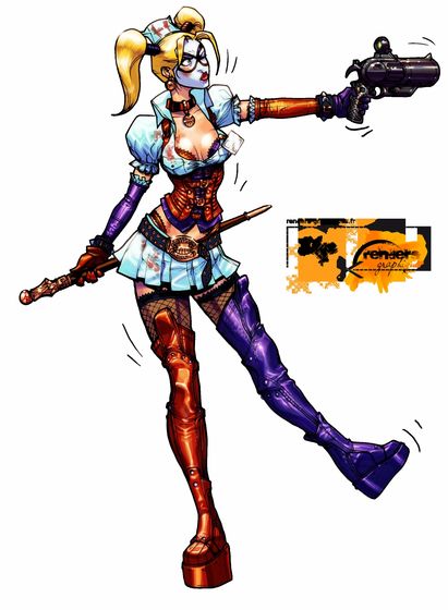  Blade's Harley Quinn Outfit (nurse's outfit)