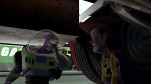  7. Woody and Buzz's arguement (Toy Story 1)