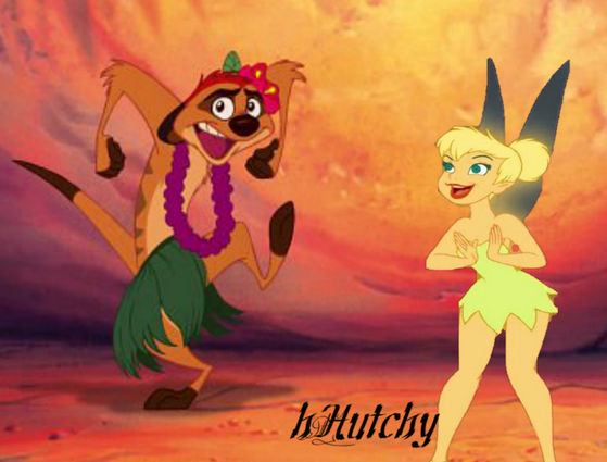  Tinkerbell smiles and tells Timon that she absolutely LOOOOOOVES dancers.