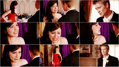  [b]Day 7: The most heartbreaking scene. [/b] When Brooke and Lucas were fighting at Naley's wedding,