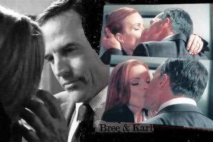 Bree and Karl!! this was their first kiss