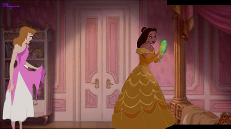 Here's mine. Cinderella is jealous of Belle's dress.