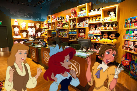Mine- Shopping in the Disney store lol