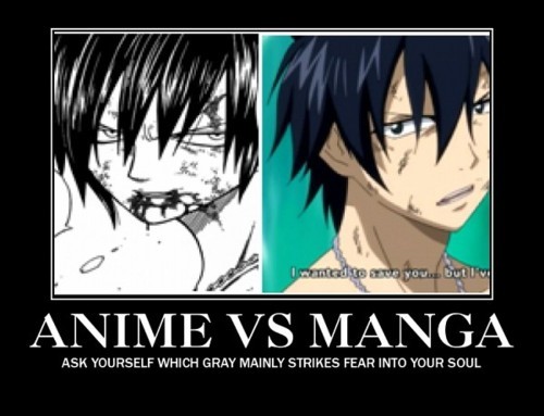 Difference between ANIME and MANGA - Fairy Tail - Fanpop