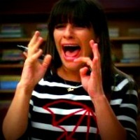  Funny: Her reaction after Santana attacks her