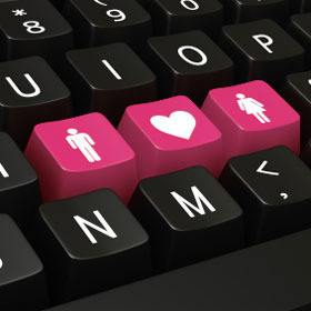 black and pink keyboard