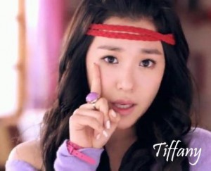 here ... now tiffany with cool hairstyle 

