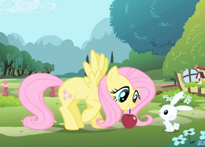  Fluttershy: Oh, hello Twilight. I was going to take the flores back to take it to all the meadows fo