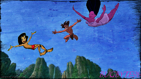  Tarzan + Pocahontas + Mowgli = Family Fun! :)