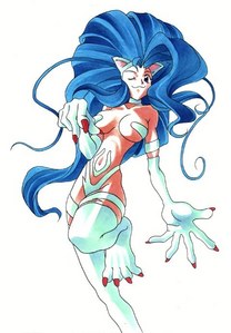  According to Capcom, Felicia's boobs are the largest (even bigger than Morrigan).