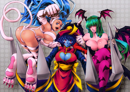  I would call this "The Best of Darkstalkers", but Lilith is missing.