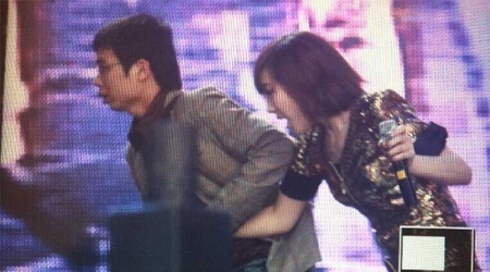  2. [[Soompi 2011] Most Shocking Scandals of the Year] Stranger Grabs SNSD’s Taeyeon Off-Stage On