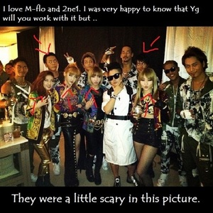  1148."I Liebe M-flo and 2ne1. I was very happy to know that Yg will Du work with it but .. They were