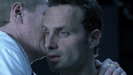 8. What do you think Jenner whispered to Rick?

I think he told Rick about Lori being pregnant.I'm 