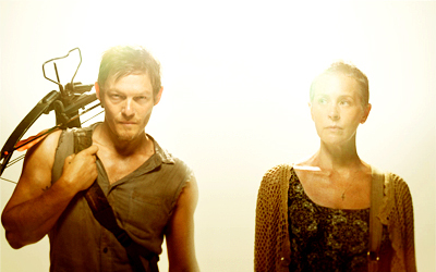 [b]Day 14 - Least favorite pairing? Why?[/b]

Daryl & Carol.  It's weird, it's awkward, it's kinda cr