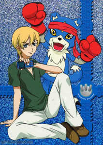 I want a image of Akari saving Taiki (from Digimon Xros Wars)