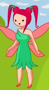  ((((Name: Tanny AKA سٹرابیری, اسٹرابیری Fairy Age:18 Species:Fairy Bio:She is a fairy that lives in fruit Farm