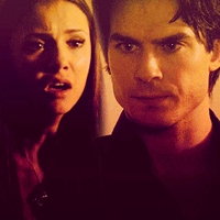 Shocked - Elena watches as Damon snaps Jeremy's neck.