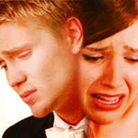 Fighting - Brooke & Lucas after Brooke finds out that Lucas & Peyton have kissed again.