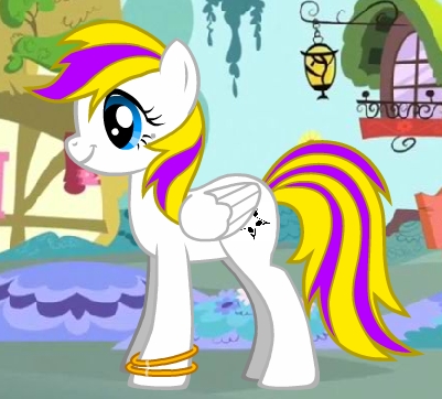  Name:Wonder Struck Species:Pegasus Age:Mare Job:Princess,Bakery,and আপেল Acres Helper Where I Li