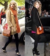  for taylor nhanh, swift wearing high heels.