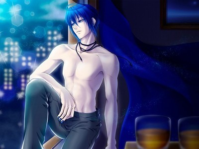 *lover is saddened by this and changes to his normal form no shirt and sits at the window crying*