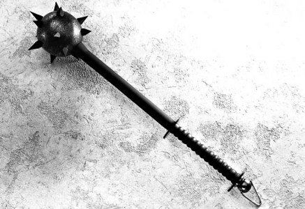  Grabs a Mace. and Smacks It against My Hand with Anger.Blood Ran down My Arm, But didn't Feel a thing