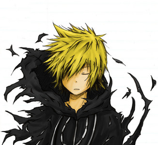  changes back but still has blood stains-serves anda right-walks away -
