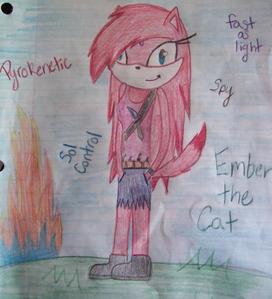  (M k Name- Ember the Cat Age- 16 Gender- Female Powers- Pyrokenetic, fast as light, super h