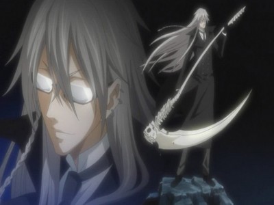  Name : The undertake (the youger version) anime : Black butler Hair colour : silver (so Swexy)