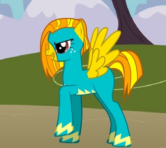 i'll be my charicter blaze arrow
she is the daghter of spitfire and is a pro wonderbolt