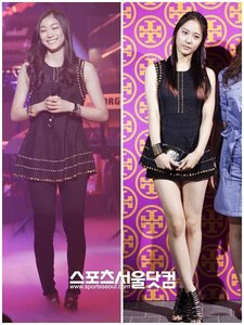  Who wore it better Kim Yuna या Krystal? ^^ 1st pic: http://static.allkpop.com/wp-content/uploads/2