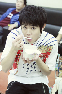 Mine! My fave pic of  Yoseob eating!<33333