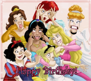  Here ya go! Happy birthday! Now find me a picture of Snow White sleeping in all the dwarves beds