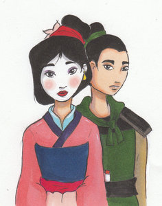  And phantom000 here's Mulan and Ping together. tiếp theo find your yêu thích prince with your least favo