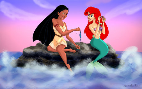  Your welcome :DDD >>>find a pic of Ariel and Rapunzel as bff's!! if आप can't then find a pic of 2 dp