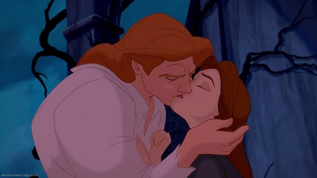 My fave bit is when Belle and Adam finally kiss!
Find a fanart of Ariel in her pink dress x 
