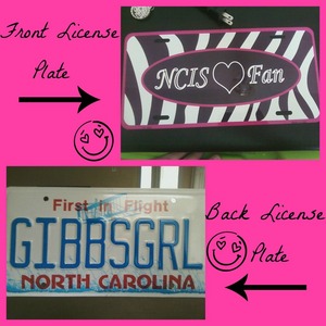  Guysss! My Gibbsgrl personalized license plate came today! =) So now NCIS 〜ネイビー犯罪捜査班 ファン on the front GibbsGrl o
