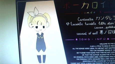 Vocaloid Name:Lin Kagamine
Gender:Female 
Age:10
Number:06
Hair Color and Style: Blonde or Yellow
Eye